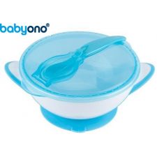 Baby Ono - Taça com ventosa e colher azul