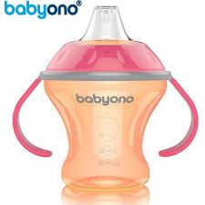 Baby Ono - Copo anti-derramamento com bico rígido 180ml Laranja
