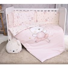 Conjunto textil de cama 5pç Lorelli Smile Pink Ballerina Bear