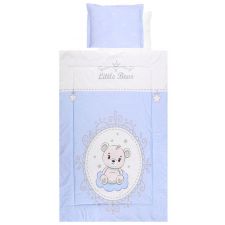 Conjunto textil de cama 4pç Lorelli Ranforce Little Bear Blue