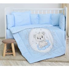 Conjunto textil de cama Lorelli Ranforce Lily Little Bear Blue