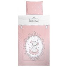 Conjunto textil de cama 3pç Lorelli Cosy Ranforce Little Bear Pink