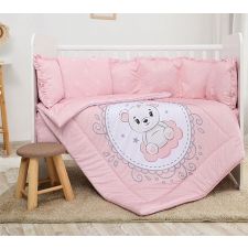 Conjunto textil de cama Lorelli Ranforce Lily Little Bear Pink
