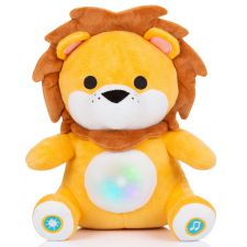 Brinquedo de peluche com música e luz Chipolino Lion