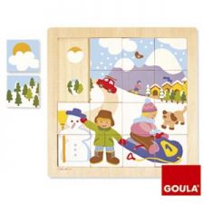 Goula - Puzzle, inverno, 16 peças