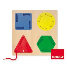Goula - Jogo de enfiar figuras geométricas