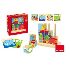 Goula - Puzzle cubos mar, 9 peças