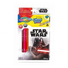 Caixa 12 Lápis + 1 Cor Colorino Disney Star Wars