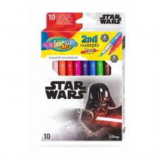 Caixa 10 Marcadores Duplos Colorino Disney Star Wars