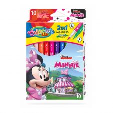 Caixa 10 Marcadores Duplos Colorino Disney Minnie