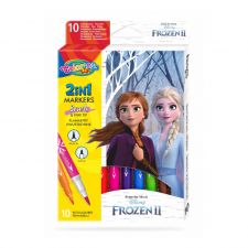 Caixa 10 Marcadores Duplos Colorino Disney Frozen II