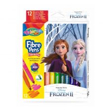 Caixa 12 Marcadores Cónicos Colorino Disney Frozen II