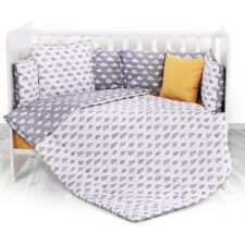 Conjunto de textil de cama grades Lorelli LILY Ranforce Cloud Gray (5 Ppç)