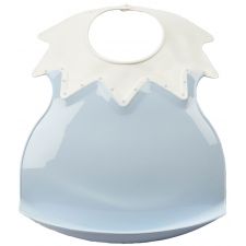 Babete silicone com gola Thermobaby Baby Blue