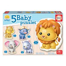 5 Baby Puzzles Animais Selvagens