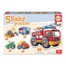 5 Baby Puzzles Veículos
