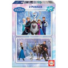 2x Puzzle 100 Frozen
