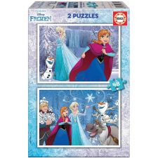 2x Puzzle 48 Frozen