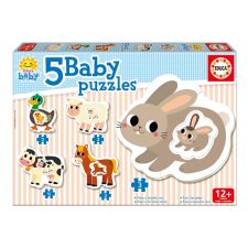 5 Baby Puzzles Animais da Quinta