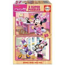 2x Super Puzzle 25 Madeira Minnie Happy Helpers