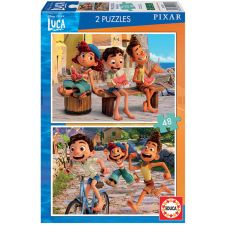 2x Puzzle 48 Luca Disney