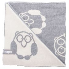 Cobertor de bebé Zopa Little Owl Grey