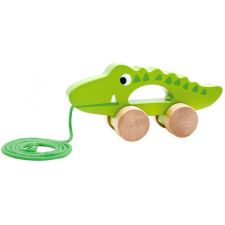 Brinquedo de arrasto crocodilo em madeira Tooky Toy