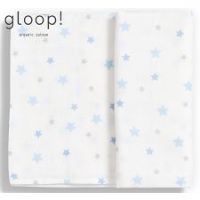 GLOOP - Fralda gloop! 110x110cm Estrelas Azuis