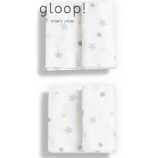GLOOP - Pack 2 fraldas 50x50cm Estrelas