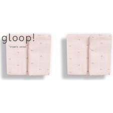 GLOOP - Pack 2 fraldas 50x50cm Pink pastel