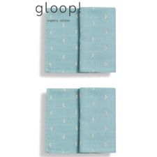 GLOOP - Pack 2 fraldas 50x50cm Ocean Green